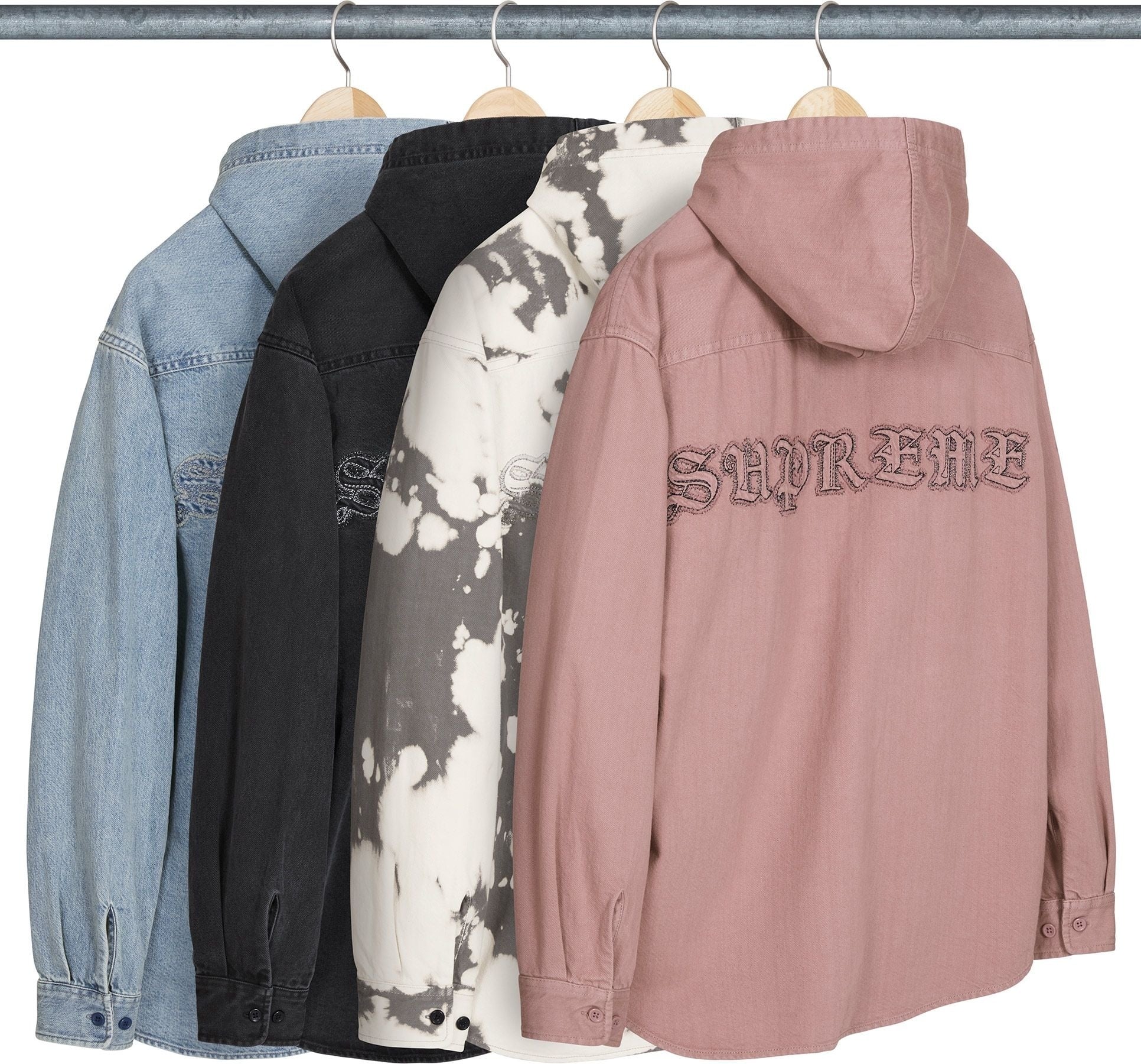 Hooded Denim Shirt